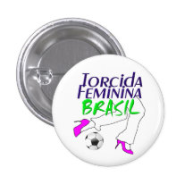 Button Torcida Feminina Brasil Botons