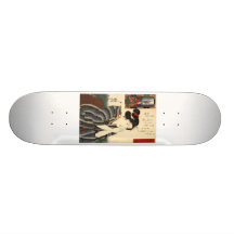 C. de pintura japonês 1800's skate