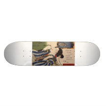 C. de pintura japonês 1800's skate