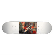 C. de pintura japonês 1800's skate