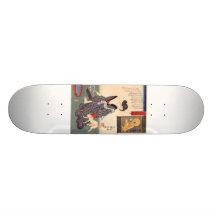 C. de pintura japonês 1800's skates