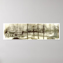 CA panorama 1900 curto das colinas NJ das montanha Posters