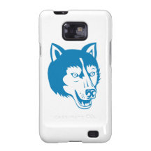Cabeça de cão selvagem do lobo retro capa para galaxy s2