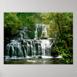 Cachoeira de Nova Zelândia - quedas de Purakaunui Posteres