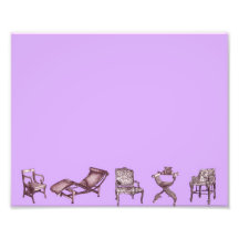 Cadeiras em um rosa claro do lilac foto
