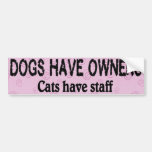 Cães contra os gatos #1 adesivo
