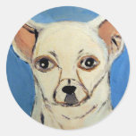 cães pelo ginsburg de eric adesivo em formato redondo