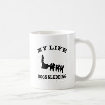 Cães que Sledding minha vida Caneca