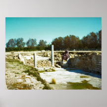 Caesarea - sobras do fórum romano poster