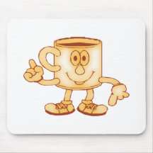 Café coffee mouse pad