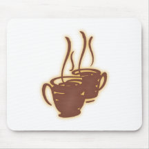Café coffee mouse pad