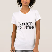 Café da equipe camiseta