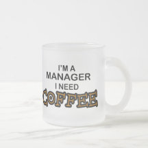 Café da necessidade - gerente caneca