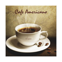 Café em canvas (personalize com seu nome) impressão em tela canvas