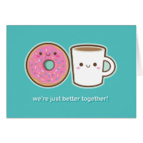 Café & filhós de Kawaii postais