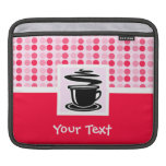 Café quente bonito bolsa para iPad