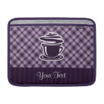 Café quente roxo bolsas para MacBook air