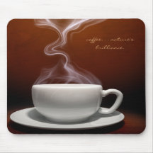 Café, tapete do rato da luminosidade da natureza mouse pad