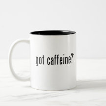 cafeína obtida? caneca