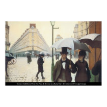 Caillebotte - coloque de l'Europe em um dia de Rai posters