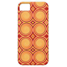 Caixa alaranjada retro de Iphone 5 do design Capa iPhone 5