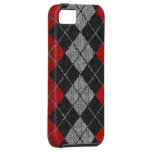 Caixa confortável vermelha & preta do iPhone 5 do  Capa iPhone 5 Case-Mate