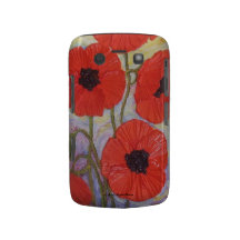 Caixa corajosa de Blackberry da papoila alaranjada Capas Blackberry Bold