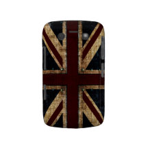 caixa da amora-preta de Union Jack do grunge Capa Blackberry Case-Mate