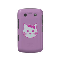 Caixa da cara do gato do Anime dos desenhos animad Capa Blackberry