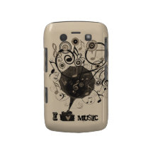 Caixa de Blackberry do amor da música do fonógrafo Capas Blackberry
