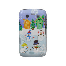 Caixa de Blackberry do dia da neve dos amigos da n Capa Blackberry Case-Mate