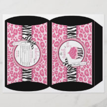 Caixa de sopro selvagem do cupcake PC Panfleto Coloridos