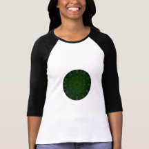 Caleidoscópio esmeralda do Fractal da flor Camiseta