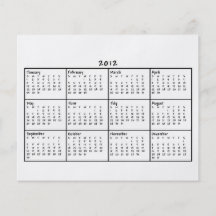 Calendário 2012 panfletos