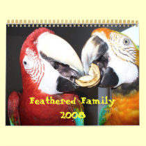 Calendário emplumado da família 2008 calendários
