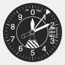 Calibre do altímetro dos aviões adesivos