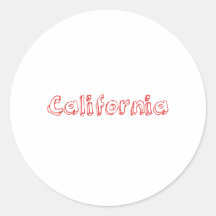 Califórnia vermelha adesivos
