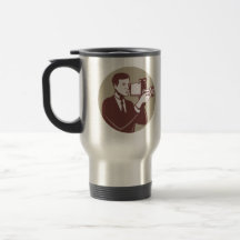 Câmara de vídeo do tiro do fotógrafo retro caneca