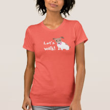 Caminhante do cão camiseta