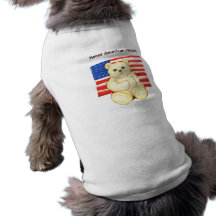 Camisa americana do animal de estimação dos heróis roupas para pets