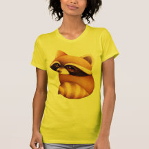 Camisa bonito do guaxinim do bebê camiseta