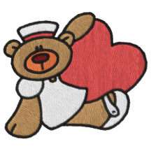 Camisa bordada enfermeira do urso de ursinho