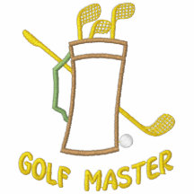 Camisa bordada mestre do golfe camisa polo
