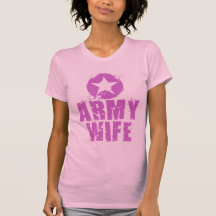 CAMISA DA ESPOSA DO EXÉRCITO CAMISETA