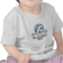 Camisa futura do bebê T da estrela do voleibol T-shirts