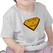 Camisa super do primeiro aniversario do bebê camisetas