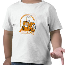 Camiseta e presentes alaranjados do trator t - shirts