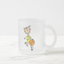 Camiseta e presentes pingando do basquetebol da me canecas