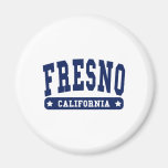 Camisetas do estilo da faculdade de Fresno Califór Imã