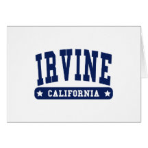 Camisetas do estilo da faculdade de Irvine Califór Cartoes